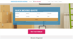 Desktop Screenshot of kingwoodmoversmoving.com